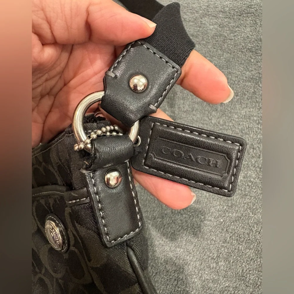 Coach Black Signature Crossbody Bag - Picture 12 of 14